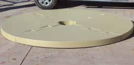 Interlocking Polyurethane Tank Pads Foam core tank supports are light-weight and easy to install.