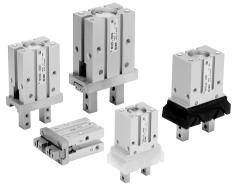 Integrated linear guide provide Series MHZ2 Repeatability: ±.