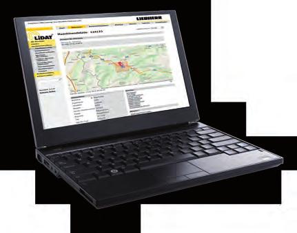 Teleservice: Liebherr service engineer can log directly on the