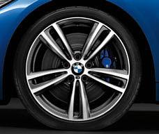 x 19, 225/40 R19 tyres front  Subtle laser-engraved BMW Individual lettering.