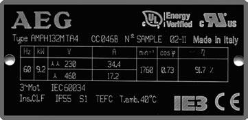 ELECTRICAL DESIGN [ I] Rated voltage For the rated voltage of the motors, EN 60034-1 allows a tolerance of ± 5 %. According to IEC 60038, the mains voltages may have a tolerance of ± 10 %.