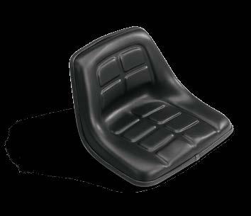 4 mm) STATIC SEAT BLACK VINYL PART NO.: D125141 APPLICATIONS: Uni-Loaders 1816C, 1818, 1825 SIZE: Height 12.8" (325 mm), Depth 15.