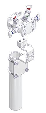 83") Mounting Bracket Kits for Horizontal and Vertical Impulse Piping Installations AKM-U Type For Manifolds Type H, W and T Ø 7 Ø 17 25 (0.98") Ø 11 30 Ø 11 72 (2.