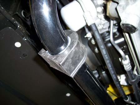 Reuse the stock nut to attached the endlink to the sway bar.