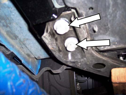 loosely and then the two (2) rear subframe mount bolts. For all the bolts, apply thread lock.
