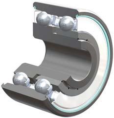 bearings or angular contact ball bearings featuring split inner or outer rings.