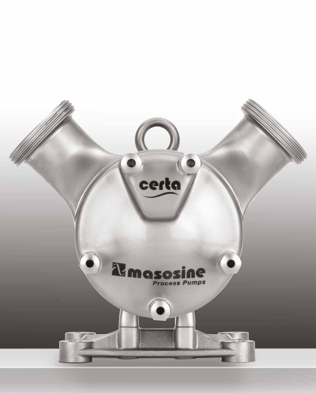 The cleanest pump you will ever need Sine pump advantage by MasoSine TM High suction capability to handle viscous fluids EHEDG Type EL - Class 1 Gentle pumping with virtually no pulsation Ultra low