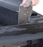 Place the forward clamp 8-10 inches from the canister and rear clamp about 8-10 inches from the tailgate.