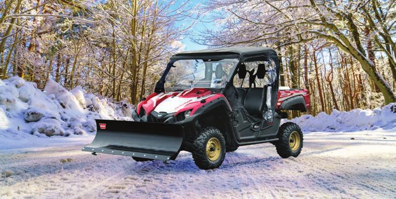 SNOW BULL Your YANMAR BULL can be easily fitted with a plow and used to push snow around on the coldest of days.