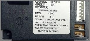 DEXEN CONTROL MODULE SIT CONTROL MODULE Sensor Wire Terminal Igniter Wire Terminal