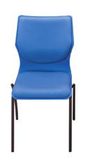 Chair Onyx Seat, Back, Chrome Legs 23"L 32"D 33"H SC4