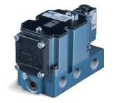 Direct solenoid and solenoid pilot operated valves Function Port size Flow (Max) Individual mounting Series - 3/8-1/2-3/4 5.1 C v plug-in OPERTIONL ENEFITS 1.