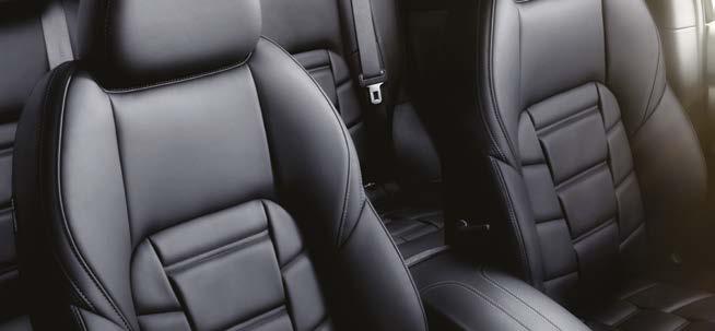 Premium Nappa leather-accented seats* Rear centre armrest with two