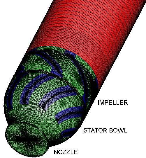 consists of about 1.46 M cells. Figure 4 shows a 3D view of the mesh, as used in the numerical simulations.