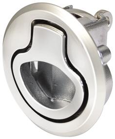 5) shown) Single, round-hole installation Locking style restricts access Premium finish and corrosion resistance Latch: 316 grade stainless steel,