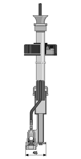 1.8 Mechanical-Hydraulic Accessories 1.8.9 Suction Lances, Suction Kit without Level Switch Variable suction lance without level switch 680 mm long for connection to disposable container of 5-60