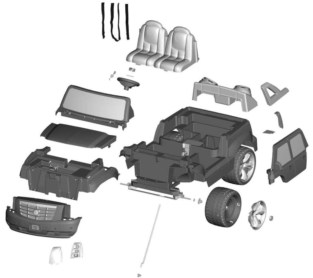 PARTS PICTURE D Note: Some parts shown are assembled on both sides of the vehicle.