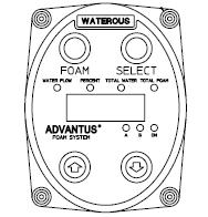 Advantus Foam Pump The Advantus system is able to be field calibrated using the control function buttons on the operating interface terminal (OIT), see figure below.