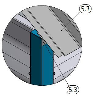 1). Figure 43 For further stability, screw the T50 trapezoid plates