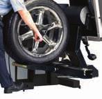 Popular equipment upgrades Integrated wheel lift Safely service heavy, oversized wheels Precisely center all