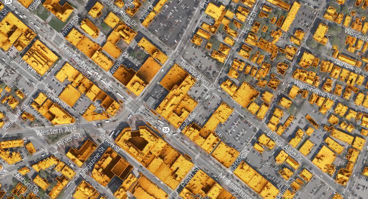 Cambridge Solar Map The MIT-developed MapDwell tool shows that if photovoltaic panels were installed on