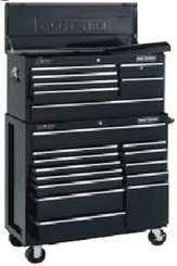 38 40 Top Chest Only Double 7 drawer BLACK Griplatch Full Width bottom