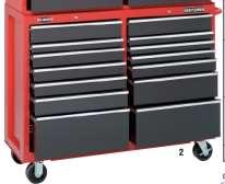 73 Craftsman 9-59731 52 Rolling Cabinet Double 14 Drawer RED Griplatch