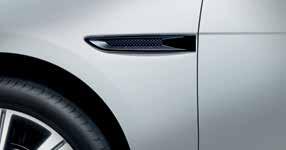 N. SIDE POWER VENTS - GLOSS BLACK Jaguar gloss black side power vents provide an assertive exterior styling enhancement.