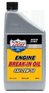 ENGINE BREAK-IN OILS The most critical moment in a new engine s life is the first 20 minutes of operation. New components are establishing initial wear-in, which is critical.