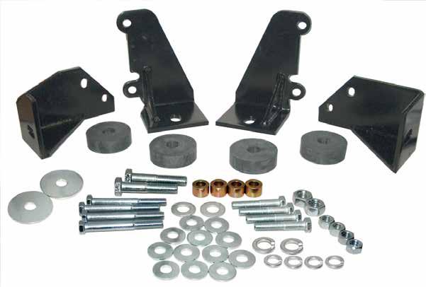 Transmission MOUNTS TRANSMISSION SIDE MOUNT CONVERSION KITS This conversion kit makes mounting the TH350, 400 and 700R4 transmissions a breeze.