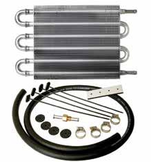 95/set TRANSMISSION OIL COOLERS Tests have proven a 20 drop in transmission fluid temp can double the life of your transmission. Transmission cooler kits include: hardware, hose and fittings.