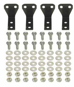 mounting brackets for use with Derale Stacked Plate cooler line. Kit includes bolts, nuts and washers. All... #18487.