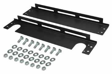 DERALE STACKED PLATE COOLER BRACKET KIT Set of four black powder coated mounting brackets for use with Derale Stacked