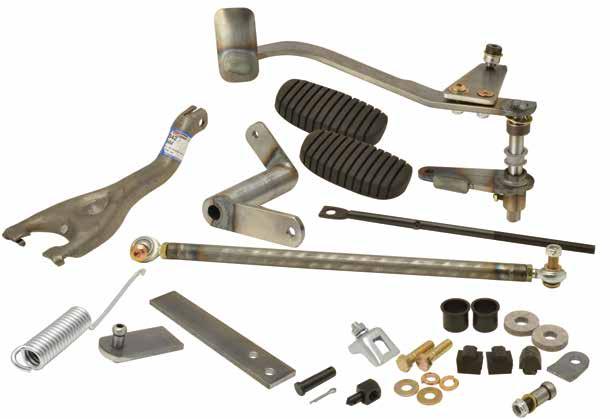 Transmission CLUTCH RELATED CLUTCH PEDAL UPGRADE KITS The clutch pedal upgrade kit is the cure for stripped clutch pedal shaft to actuator arm problems, common to original equipment.