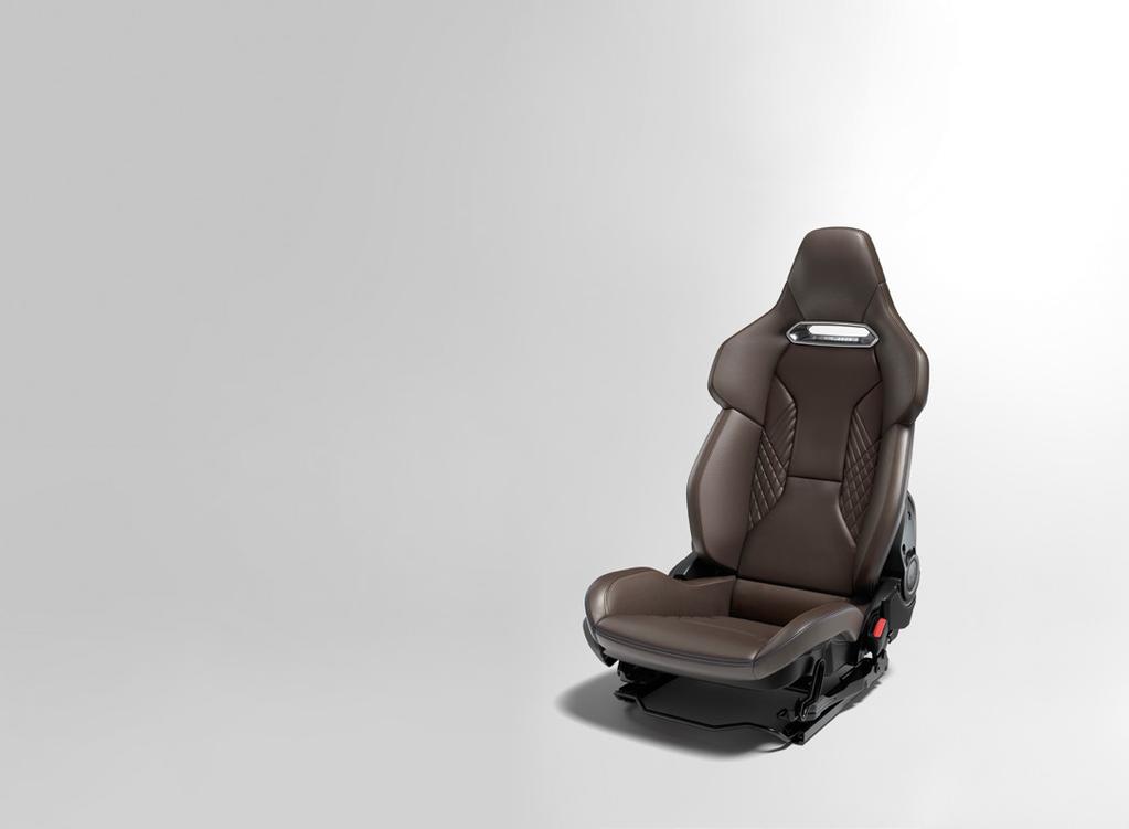 Matches the driver footrest 6-way Sabelt Comfort seats (unheated) Leather driver and passenger seats with adjustable backrest, height and fore-and-aft position 6-way Sabelt Comfort seats (heated)