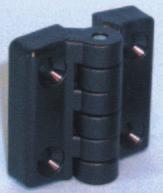 Plastic hinges 1995 Polyamide hinge low-cost Use: for hinge fastening to a tube having a thickness of less than 2 mm. 180 opening. Material polyamide hinge, pin, nuts and bolts (see table).