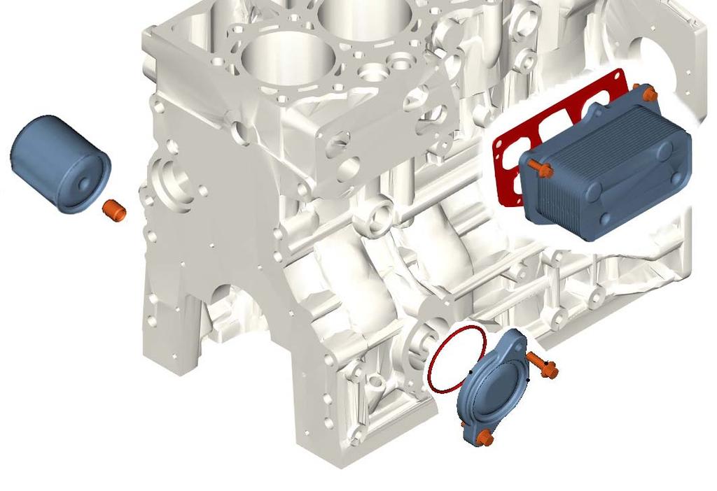 Deutz TD 3.6 L4 Engine Oil Cooler, Oil Filter, and Oil Pressure Sensor 9 0 Nm 4 3 5 40 Nm 3 30 Nm 8 6 7 Item Part Description Qty.
