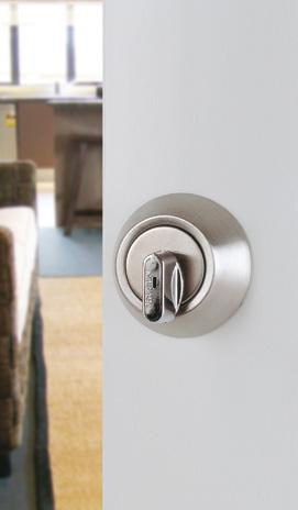Securiturn Thumbturn The SecuriturnTM is a convenient, safe and secure removable thumbturn for double cylinder locks, which can be easily removed when the building is secured, using a release