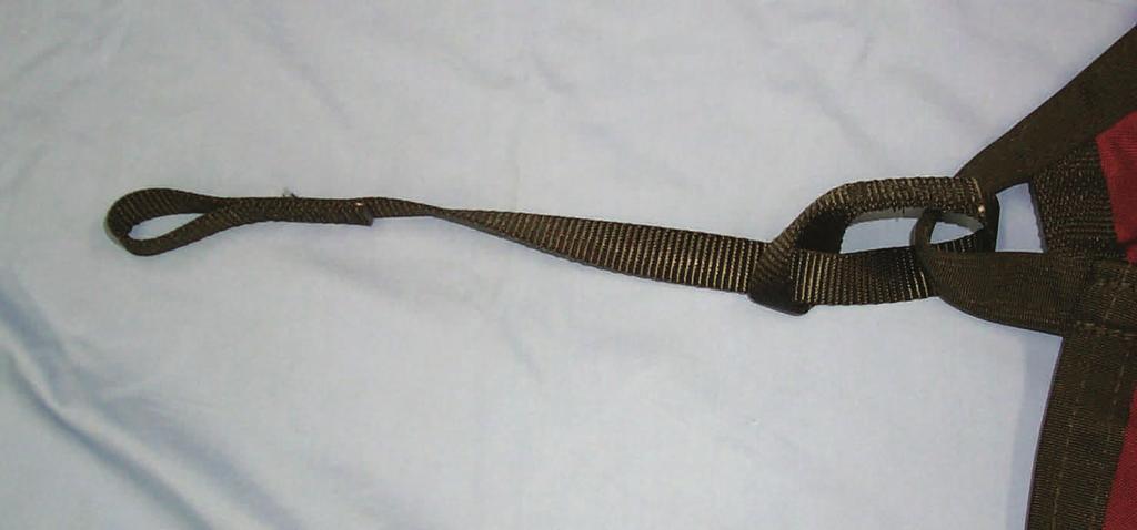 A second set of straps can be used to extend it further if necessary. ( C ). Figure ( D ) shows a divided leg sling with the extension straps attached to the head end of the sling.