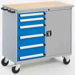 Central locking drawer stacks and individual trigger locks to prevent accidental opening. Capacity: 75kg UDL.