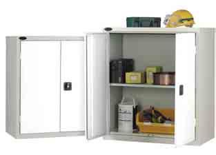 Probe Industrial Cupboards All cupboard components are manufactured from mild steel. Shelf loading is a maximum of 85kg UDL.