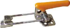 The hook may be engaged either directly to a bolt or pin on one of the parts to be pulled together, or to the latch bracket provided.