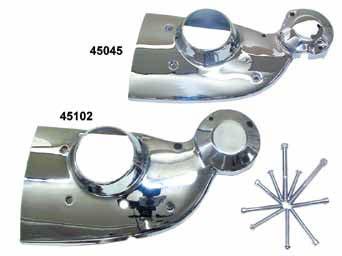 PCP Years 45364 2004-on (32729-07) Chrome Right Side Cam Cover/ Sprocket Cover Set 1991-on