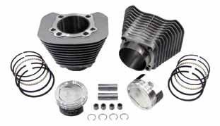 XL Evo 1986-On 53070 53080 53098 1200cc XL Conversion Cylinder and Piston Set Set includes 2 silver finished cylinders fitted with Wiseco moly 9.