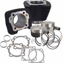 PCP Finish 53056 Black 53075 Silver XL Cylinder Kits Kits are prefitted with cast 9:1 pistons and Hastings rings PCP Size Fitment Finish 53186 883cc 1986-03 Silver 53187 1200cc 1988-03 Silver 53188