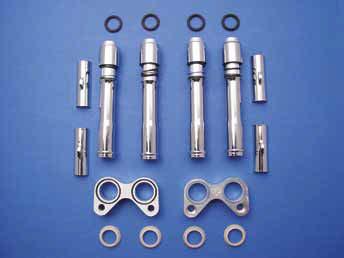 covers. 72253 XL Chrome Pushrod Cover Kit Includes all pieces and seals.