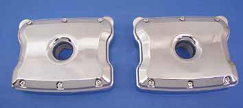 Twin Cam Headbolt Covers for Evo and Twin Cam Chrome hex dome