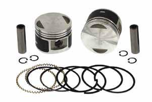 Pistons S&S 3½ Forged Flat Top Stroker Piston Kits Forged 89 stroker pistons for stock or S&S performance replacement heads. Fits Evo BT engines.