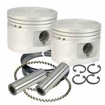 No balancing required. Kits Size Moly Rings 9200015 STD 942216 9200026 +.010 942217 9200027 +.020 942218 Recommended piston fit: Close: 0.008-0.0013 Loose: 0.0020-0.