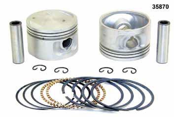 Pistons 1200 XL Evo 1988-03 Piston kits include 2 STD compression pistons with pins, clips and a moly ring set.